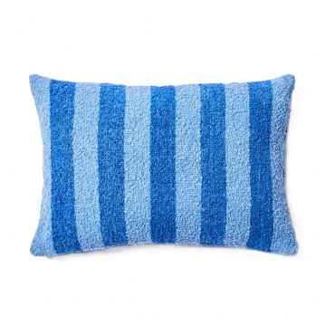 Bonnie and Neil | Cushion 60x40cm | Boucle Stripe Blue